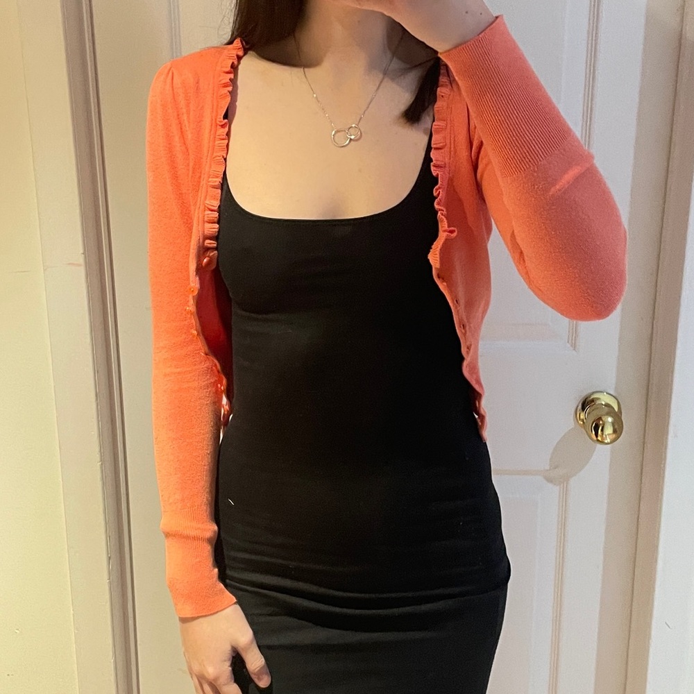 Urban Outfitters Orange Cardigan